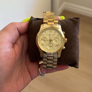 Gold Michael Kors watch in great condition